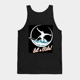 Surfer Print Design Tank Top